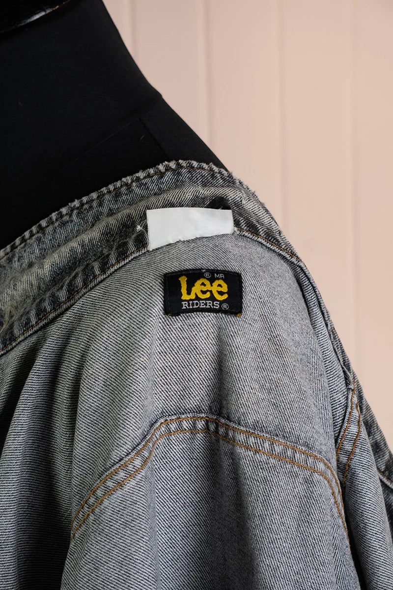 Giacchetto in Jeans Lee Riders grigio 1990 - XXL