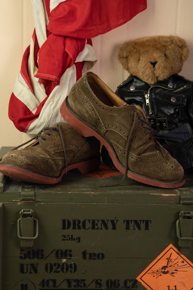 Scarpe Tricker's Derby Bourton Scamosciate- 9.5