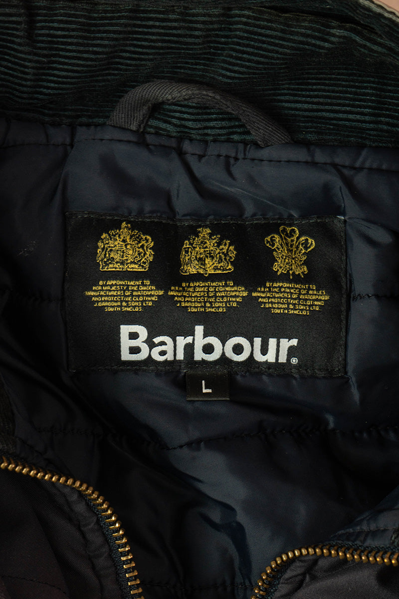 Barbour Dock Wax Jacket Blu Faded - L