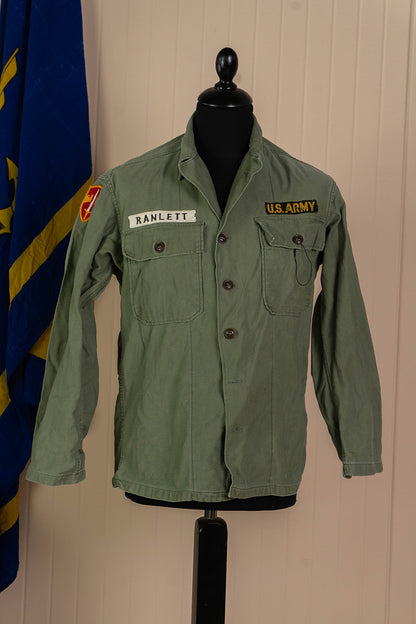 1947 Us Army Camicia OG-107 Tipe-1 con Patch - S