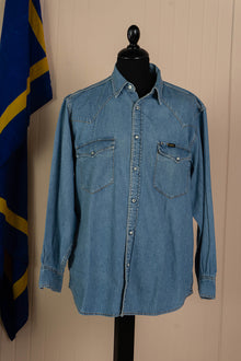 Camicia di Jeans Western Lee Indaco Medio - L