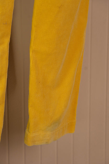 1990 Ralph Lauren Pantaloni in Velluto a coste Giallo -W 33 L 34