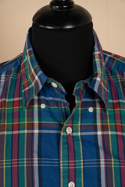 1990 Camicia Ralph Lauren A scacchi blu - L
