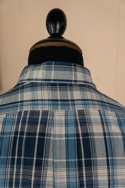 1990 Camicia Ralph Lauren a scacchi blu - S