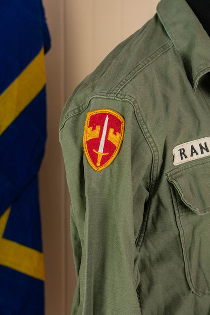 1947 Us Army Camicia OG-107 Tipe-1 con Patch - S