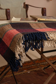 Coperta vintage a scacchi grandi