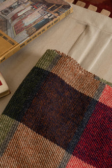 Coperta vintage a scacchi grandi