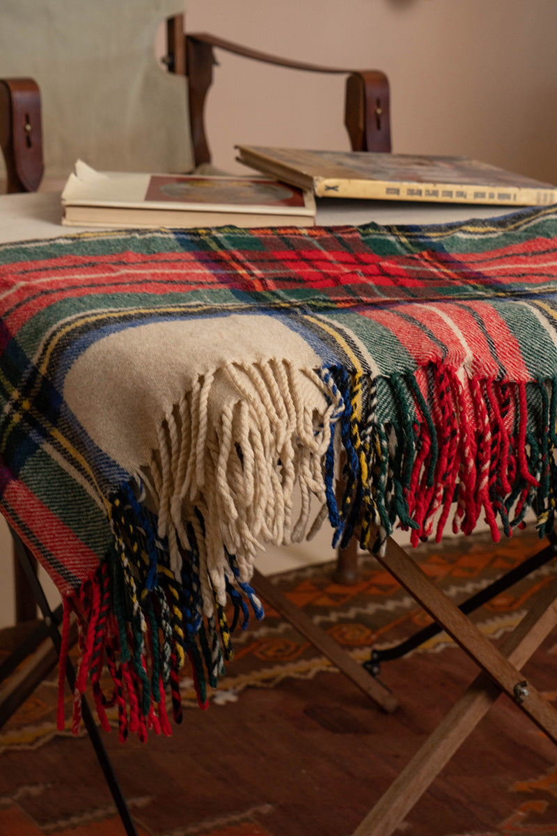 Coperta vintage Inglese a scacchi
