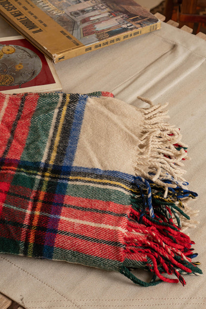 Coperta vintage Inglese a scacchi