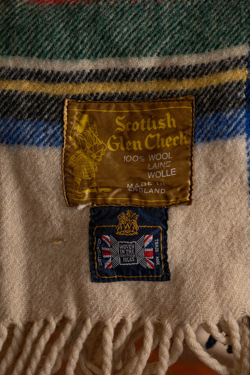 Coperta vintage Inglese a scacchi