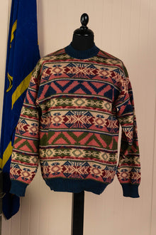 Maglione Vintage Geometrico Sergio Tacchini - L