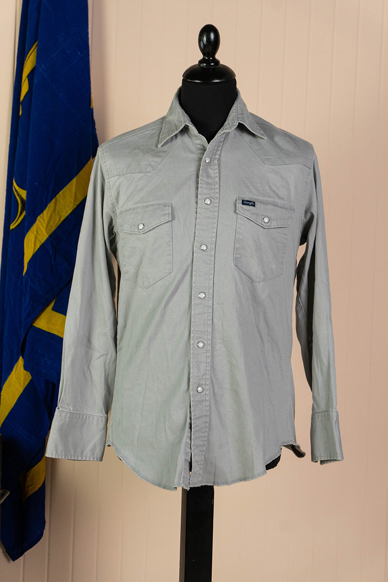 2000 Camicia Wrangler Texana Grigia - M