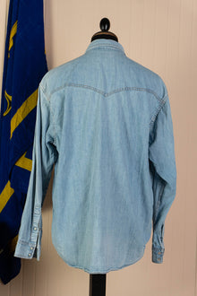 1980 Camicia Texana Denim Chiara Wrangler - XL