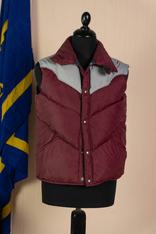 Smanicato Gilet Piumino Brandon Made in USA anni '70- M