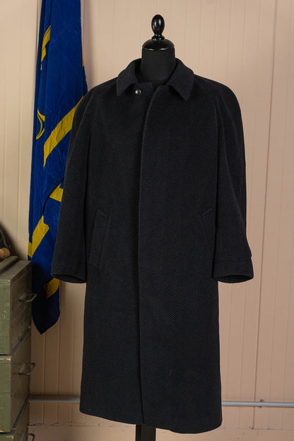 Cappotto Spinato Lungo Blu in Lana- IT 50