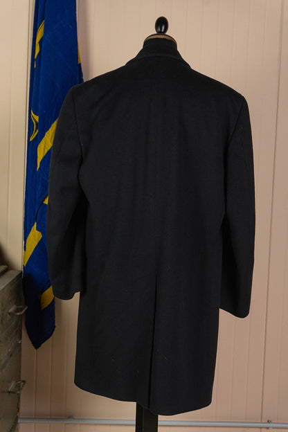 Cappotto Lungo Nero Lana di Piacenza - IT 54