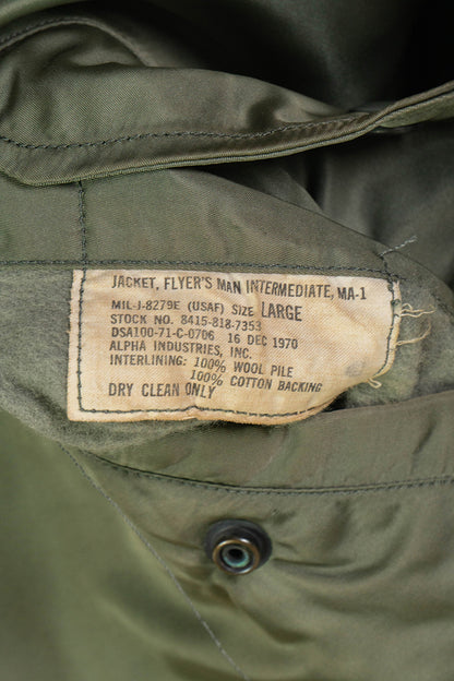 Bomber Aviatore USAF MA-1 Anno 1971 "L"