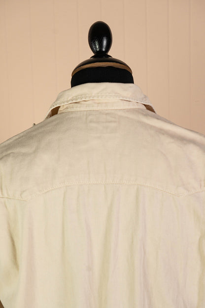1990 Camicia da lavoro Levi's Orange Tab Beige- XL