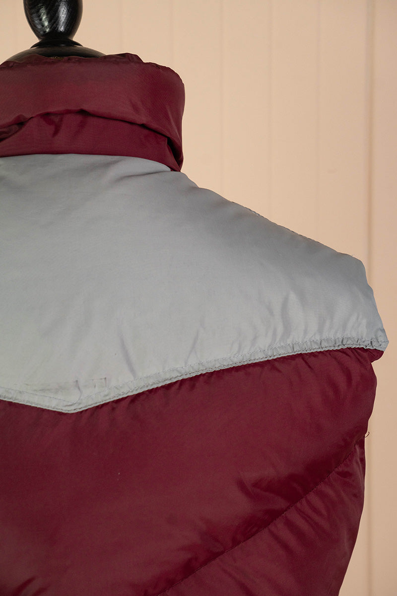 Smanicato Gilet Piumino Brandon Made in USA anni '70- M