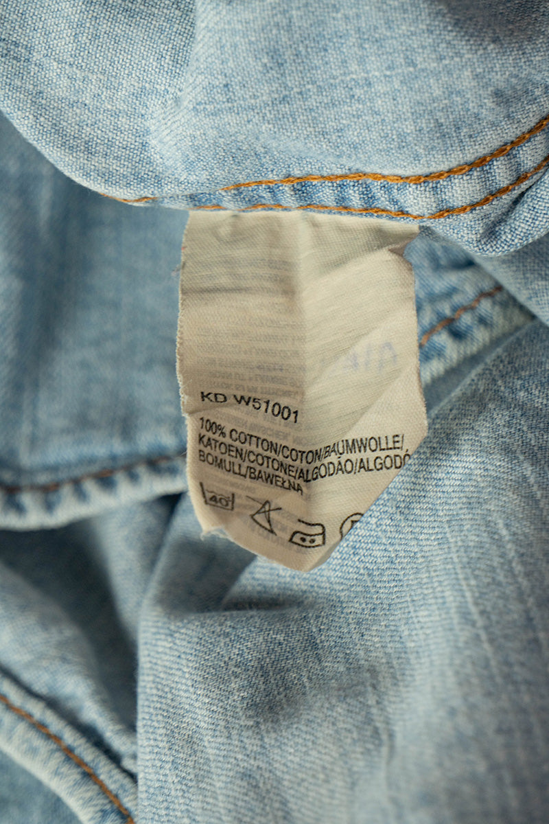 1980 Camicia Texana Denim Chiara Wrangler - XL