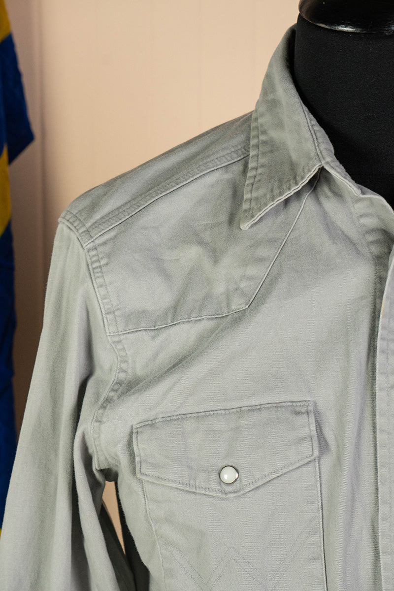 2000 Camicia Wrangler Texana Grigia - M
