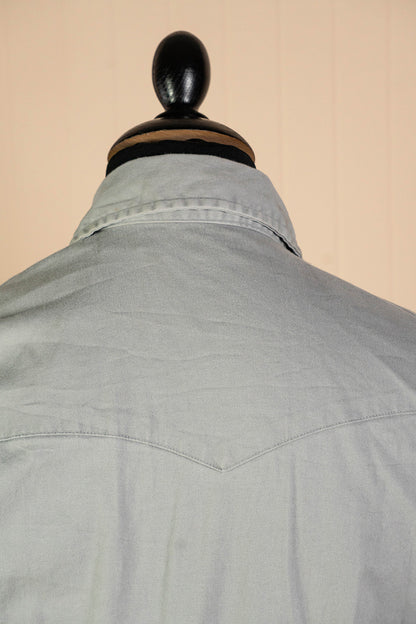 2000 Camicia Wrangler Texana Grigia - M