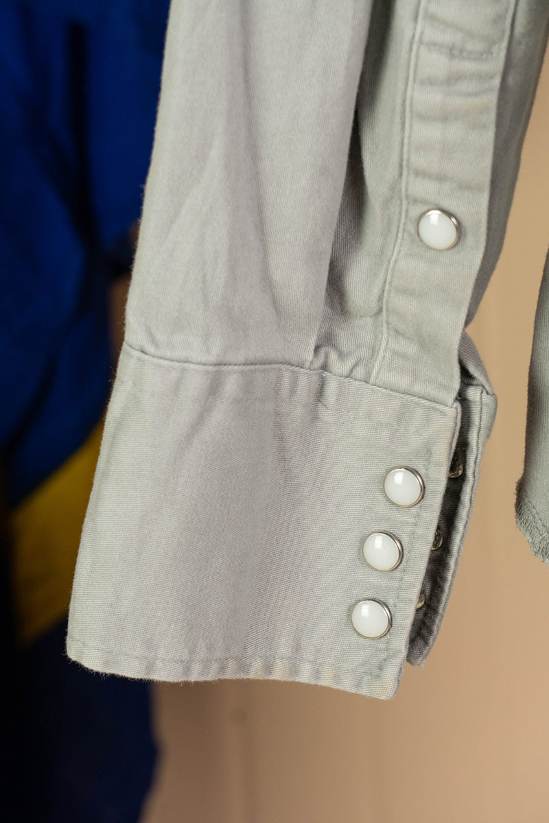 2000 Camicia Wrangler Texana Grigia - M