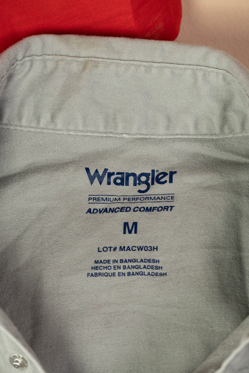 2000 Camicia Wrangler Texana Grigia - M