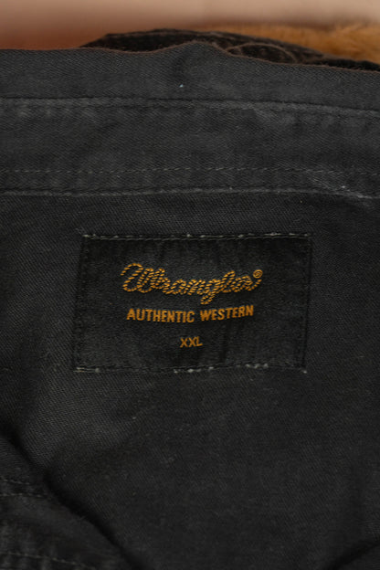 2000 Camicia Texana Wrangler Nera - XXL