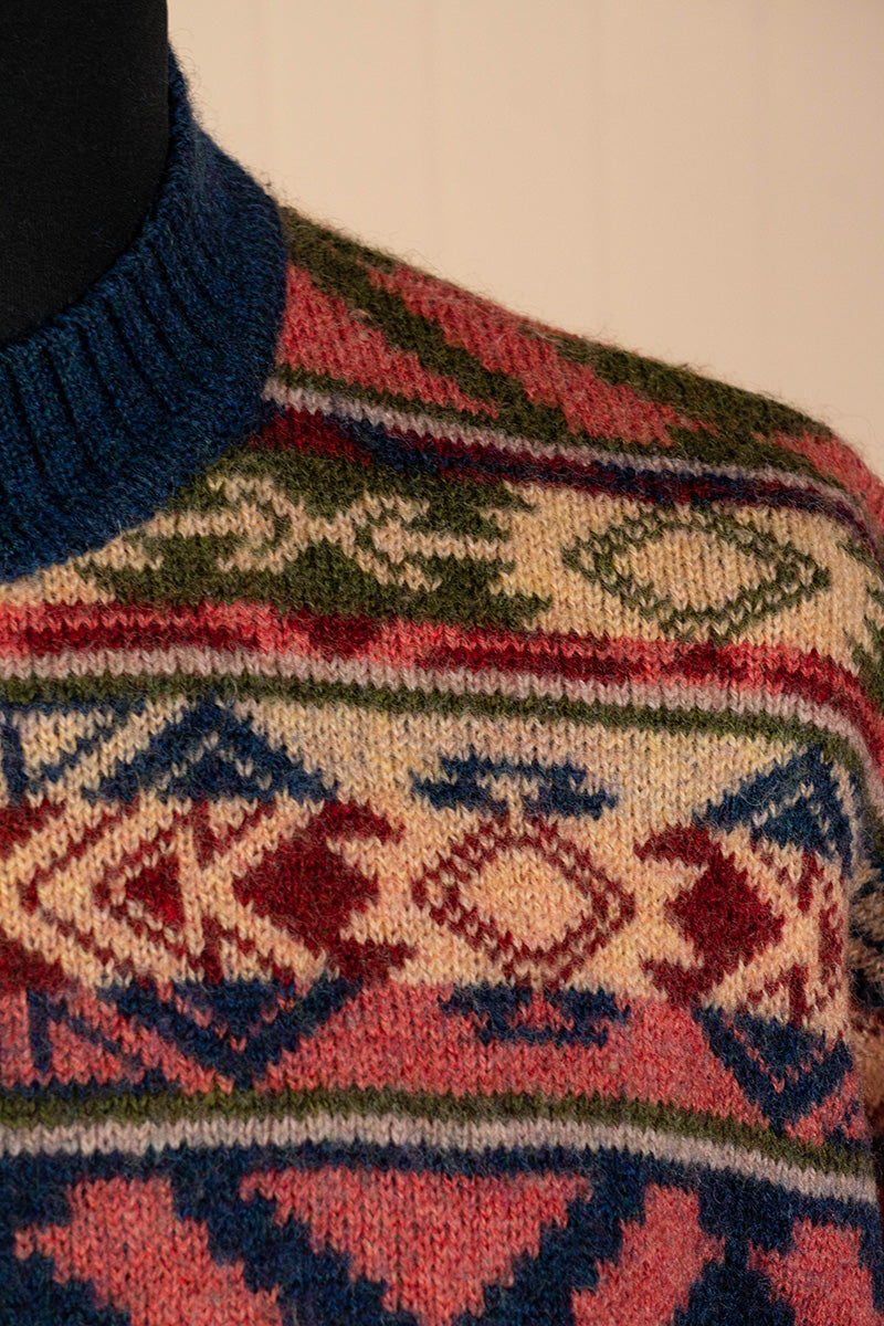 Maglione Vintage Geometrico Sergio Tacchini - L