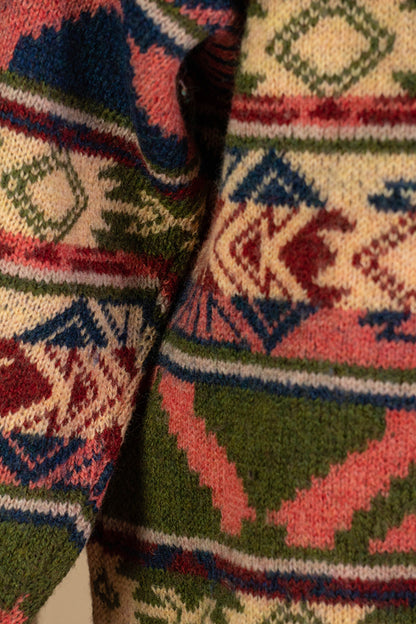 Maglione Vintage Geometrico Sergio Tacchini - L