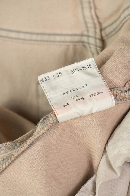 Levi's 501 Made in USA Beige - W 33 L 36