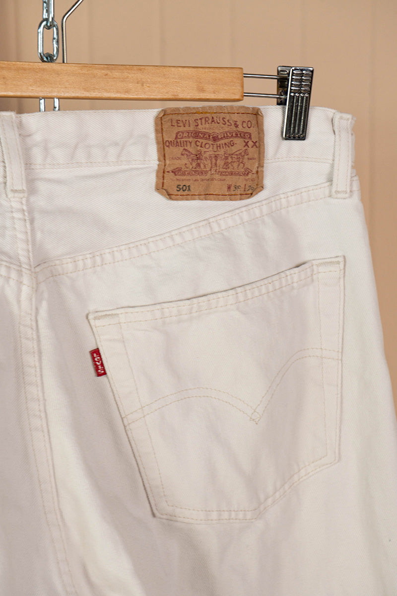 Jeans Levi's 501 Bianchi anni '90- W38 L 36