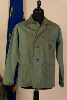 1940 Vintage Giacca Us Marine Corps HBT P41 Utility - L