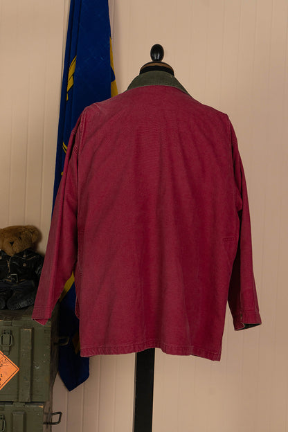 1990 Giacca da Caccia Vintage L.L Bean Crimson Red "3XL"