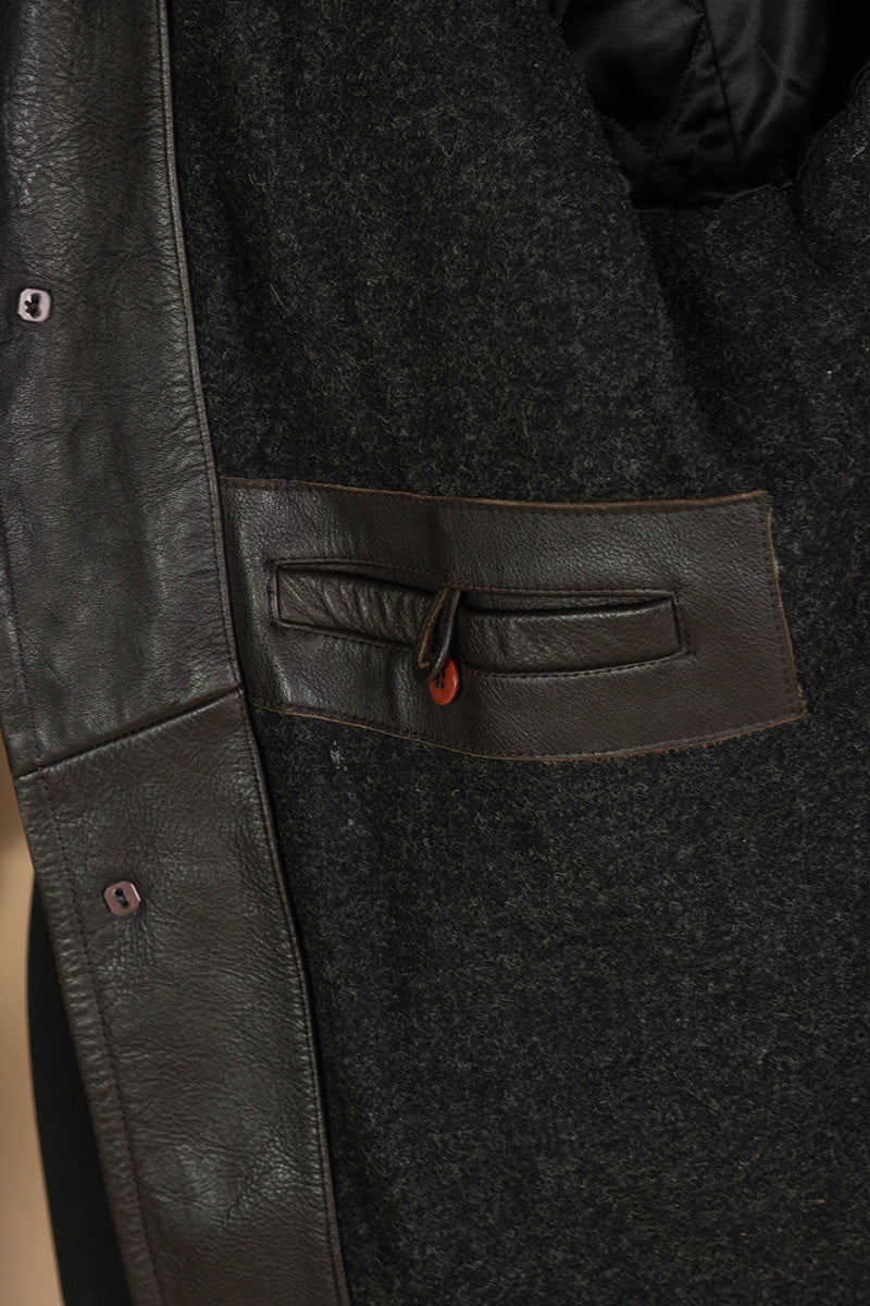 1990 Giacca in Pelle Marrone Chevignon "XXL"