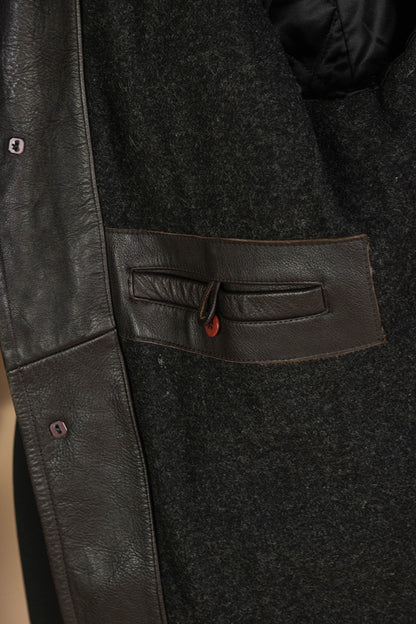 1990 Giacca in Pelle Marrone Chevignon "XXL"