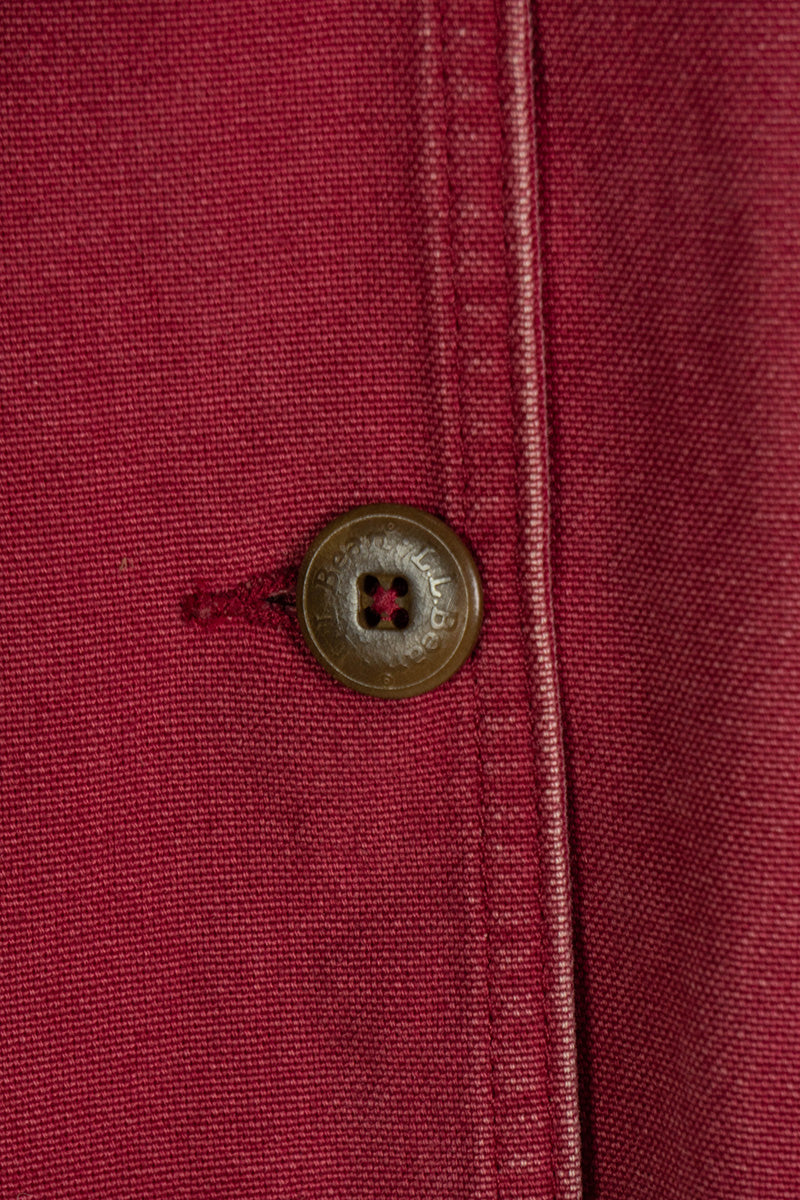 1990 Giacca da Caccia Vintage L.L Bean Crimson Red "3XL"