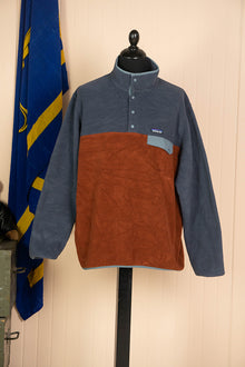 Patagonia Synchilla Grigio e Mattone "XL"