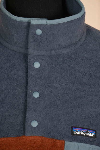 Patagonia Synchilla Grigio e Mattone "XL"