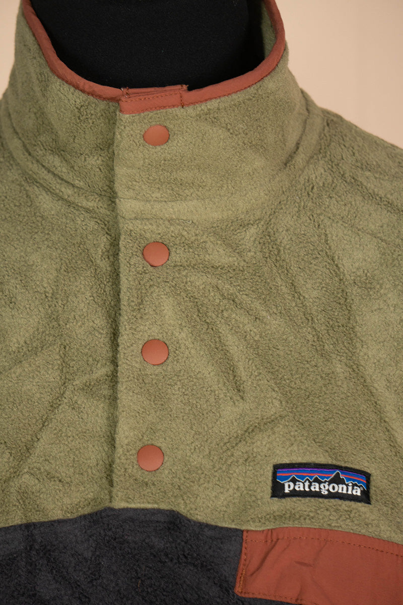 Pile Patagonia Synchilla Verde Grigio "S"