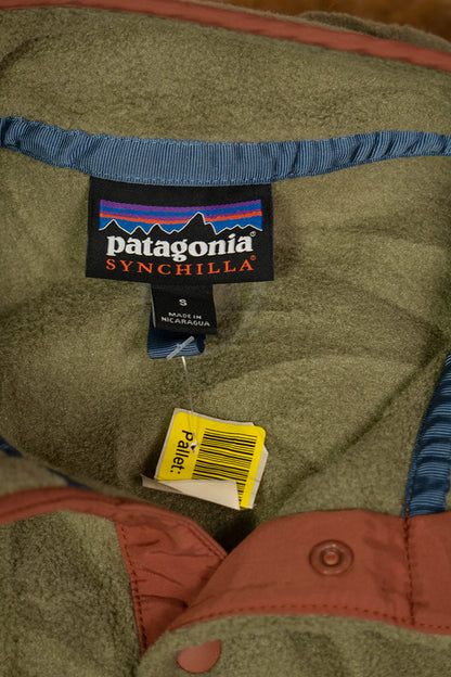 Pile Patagonia Synchilla Verde Grigio "S"