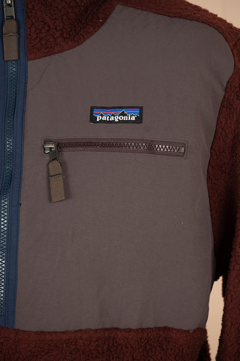 Pile Patagonia Burgundy con cappuccio "M"