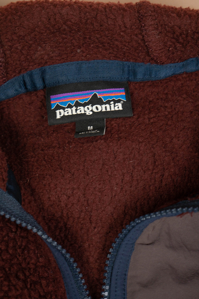 Pile Patagonia Burgundy con cappuccio "M"