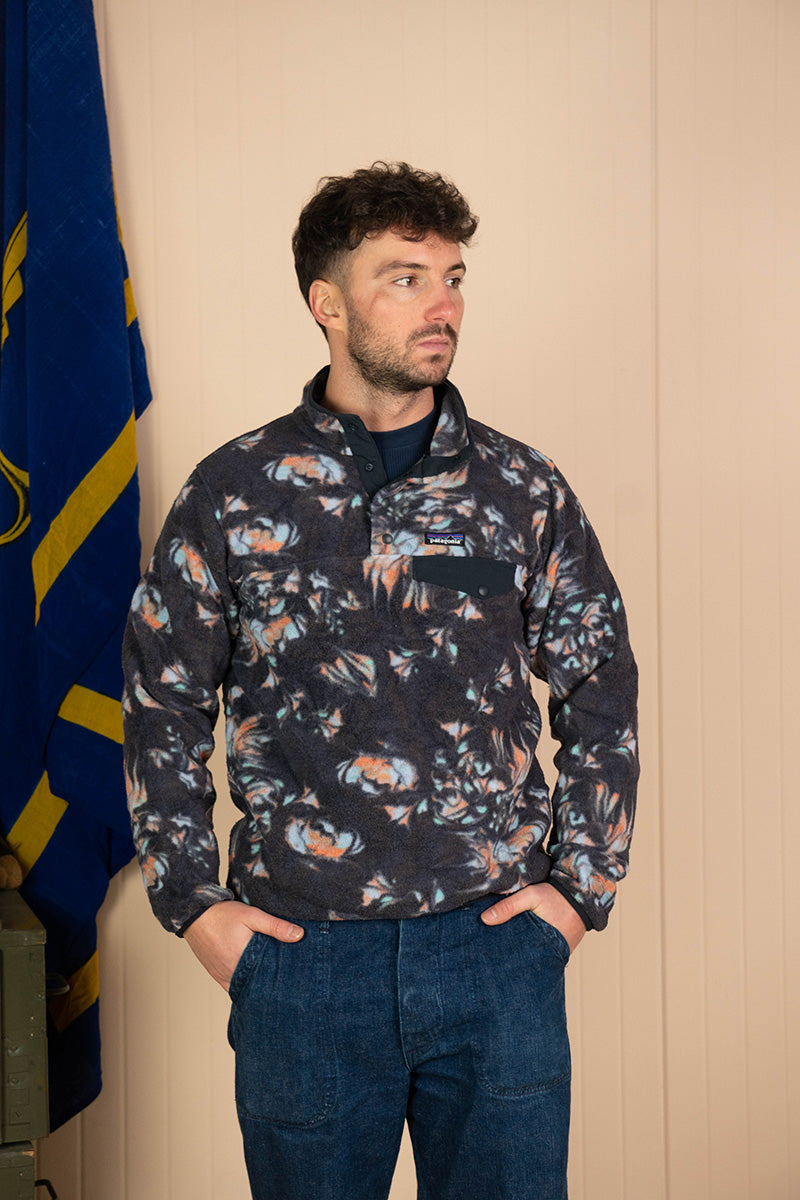 Pile Patagonia Synchilla Fiori Grigio "M"