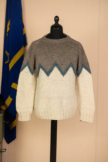 1980 Maglione Fisherman Norvegese Hand Made "XL"