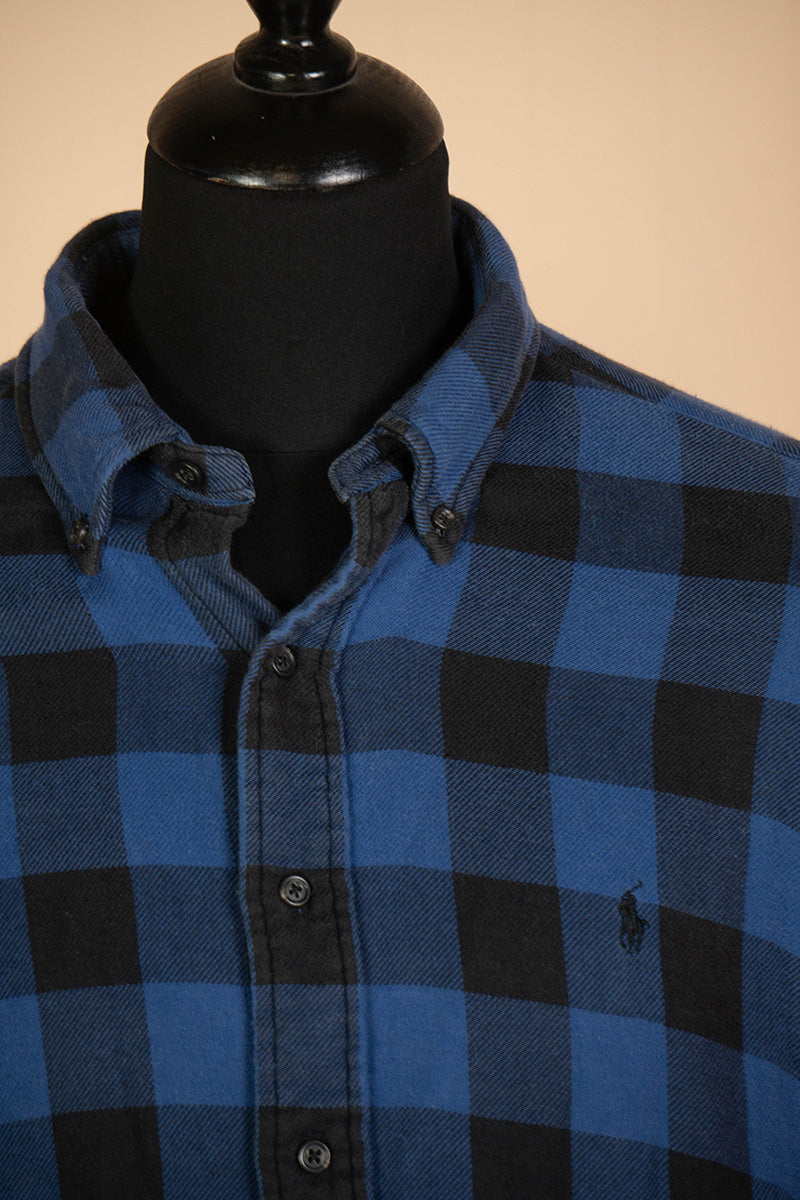 Camicia Polo Ralph Lauren vintage 1990 scacchi "XL"