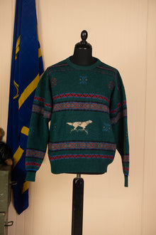 1980 Maglione Woolrich Intarsiato Vintage "L"