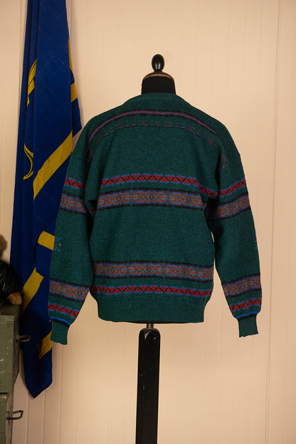 1980 Maglione Woolrich Intarsiato Vintage "L"