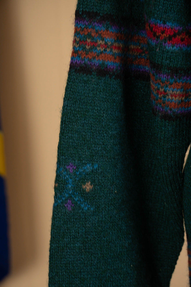 1980 Maglione Woolrich Intarsiato Vintage "L"